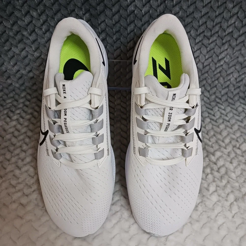 Nike Air Zoom Pegasus 38 White Black Men's Walking Running Sneakers Shoes Size 7
